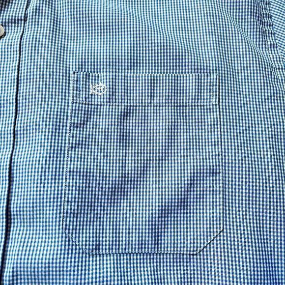 Southern Tide Classic Fit Micro Gingham Button Up Performance Sport Shirt Size L - Picture 4 of 9